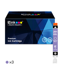 Canon CLI 281 281XXL Compatible Ink Cartridge (3 Photo Blue)