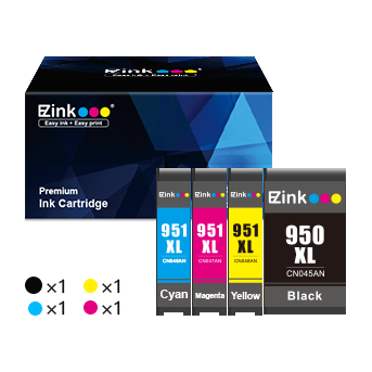 HP 950XL 951XL Compatible Ink Cartridge (4 Pack) | E-Z Ink